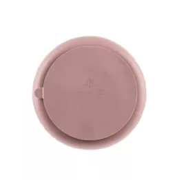 Silikónový delený tanier s prísavkou, Old Pink