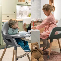 Detská stolička Dolce 2, Blush Pink/Grey