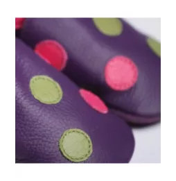 VYP-Topánky LILIPUTI - Bodkované fialové