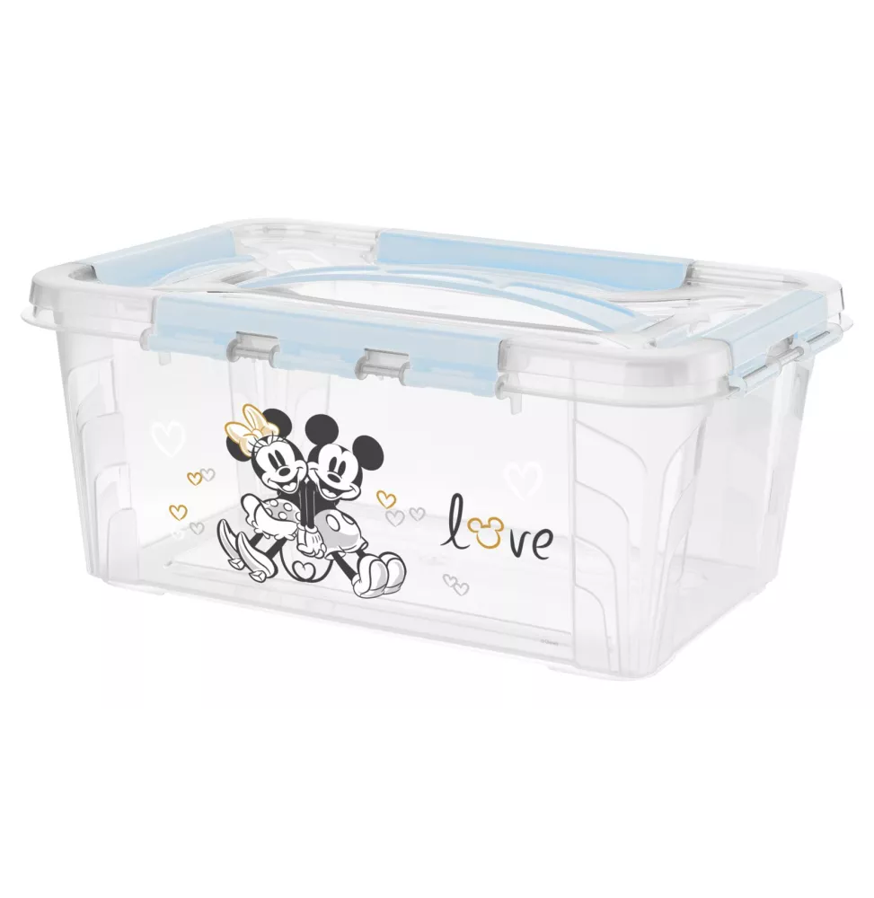 Domácí úložný box "Mickey & Minnie", Matná modrá S