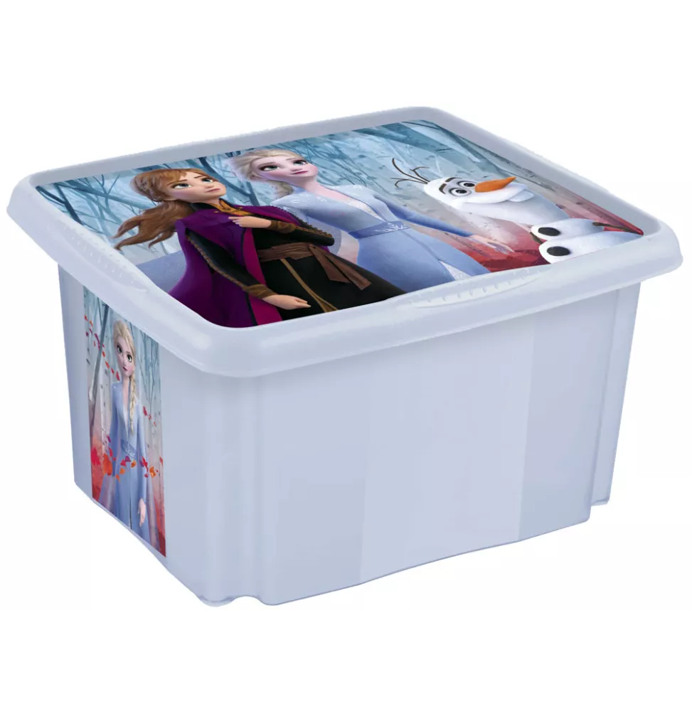 Úložný box s vekem malý "Frozen", Modrá
