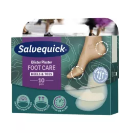 Salvequick Foot Care Blister Náplasť na pľuzgiere, 10 ks