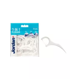Jordan Flosser Dentálne špáradlá 3 v 1, 36 ks